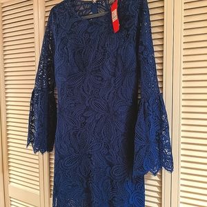 Lilly Pulitzer Denise blue lace romper